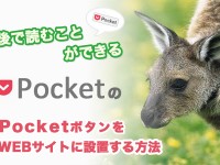 後で読むことができるPocketのPocketボタンをWEBサイトに設置する方法