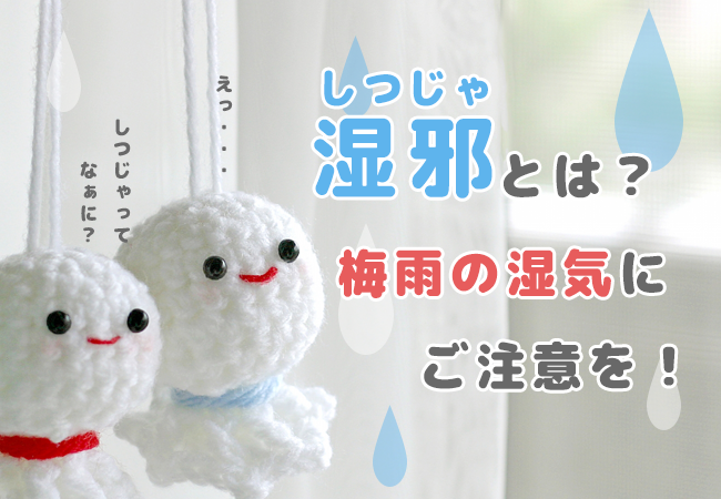 湿邪(しつじゃ)とは？梅雨の湿気にご注意を！