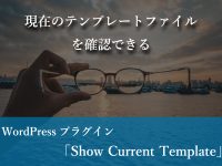 現在のテンプレートファイルを確認できるWordPressプラグイン「Show Current Template」